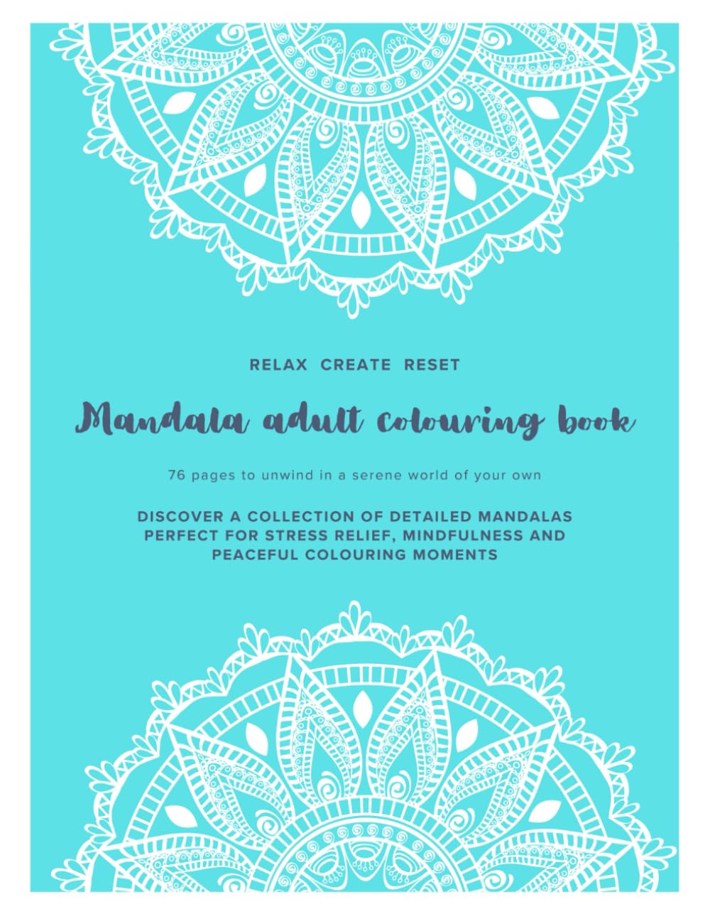 Mandala adult colouring book