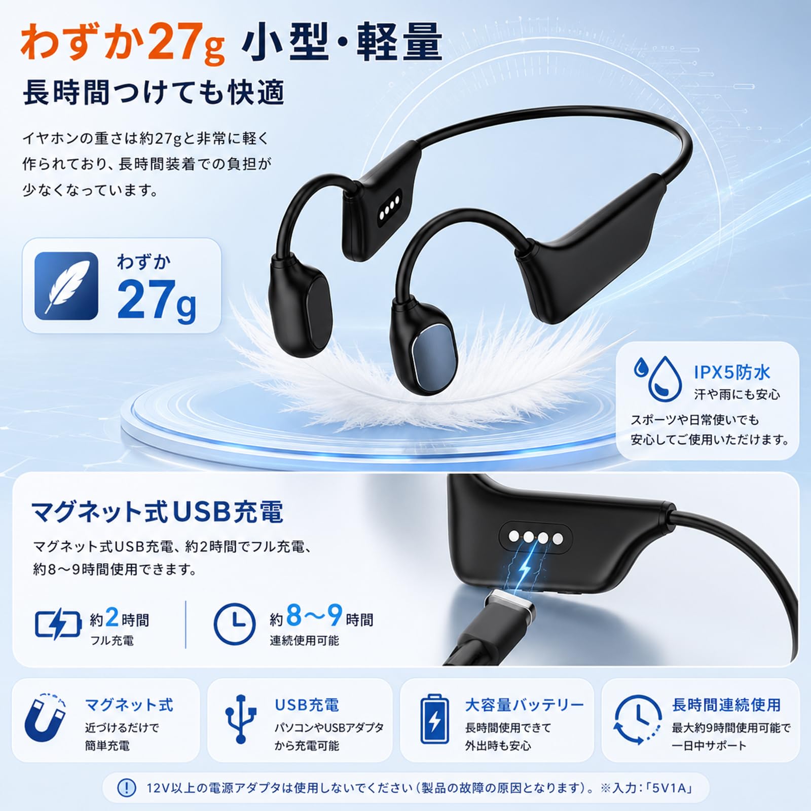 Amazon.co.jp: 集音器 骨伝導 イヤホン ワイヤレス 骨伝導集音器 集音