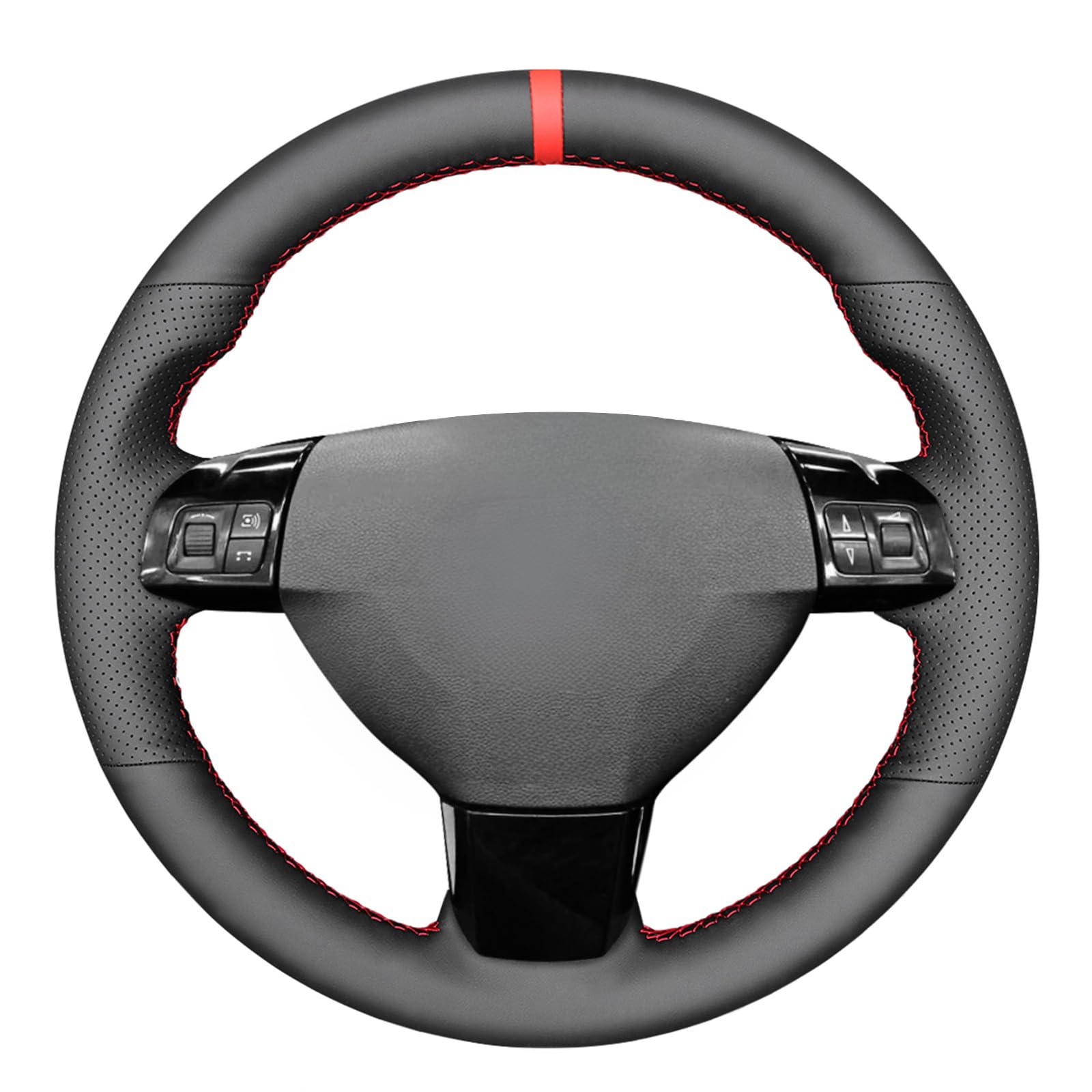 MEWANT Funda de Volante a Medida para Coser Volante de Coche de | volante de coche de / Opel Astra (H) 2004-2009 Signum 2004-2008 Vectra (C) 2005-2009 Accesorios / volante Cuero de Microfibra