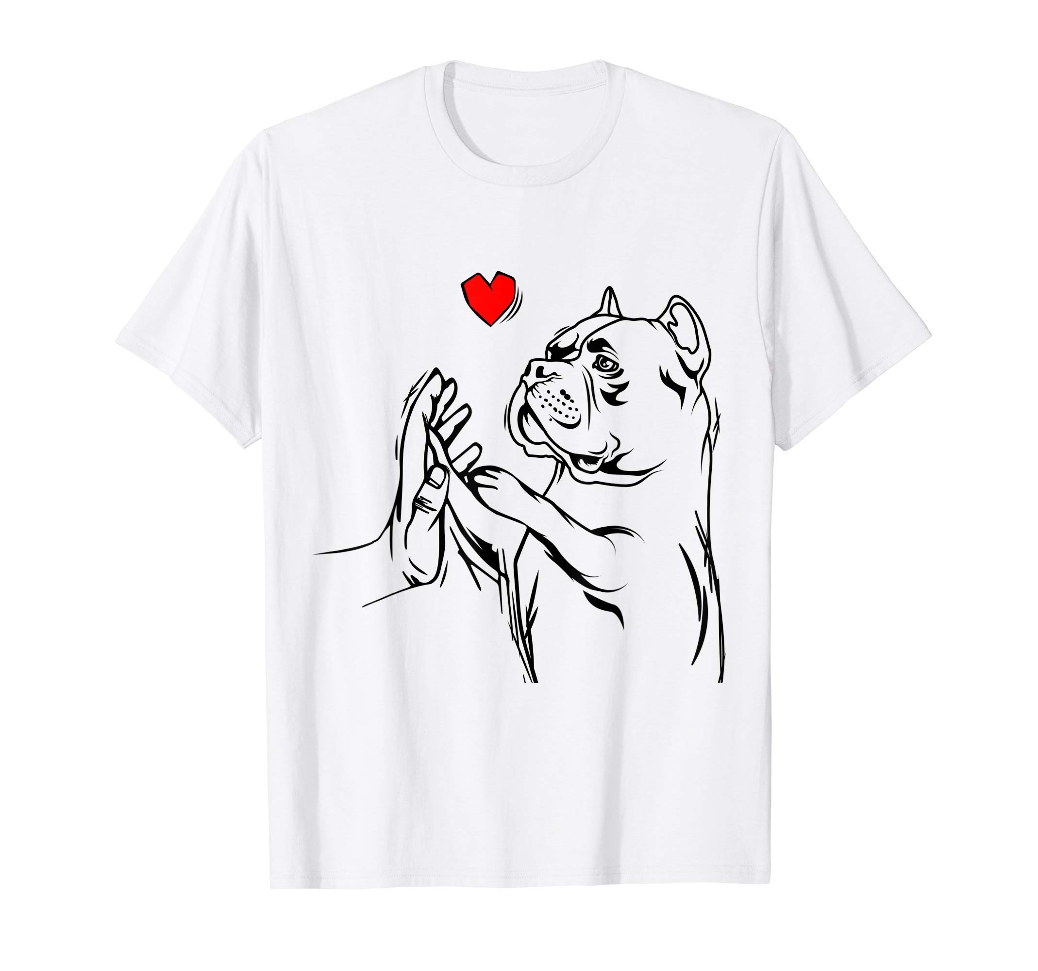 American Bully Apparel & Gift IdeasAmerican Bully Love Cute Pitbull Dog Mom Funny Girls T-ShirtOEKO-TEX STANDARD 100