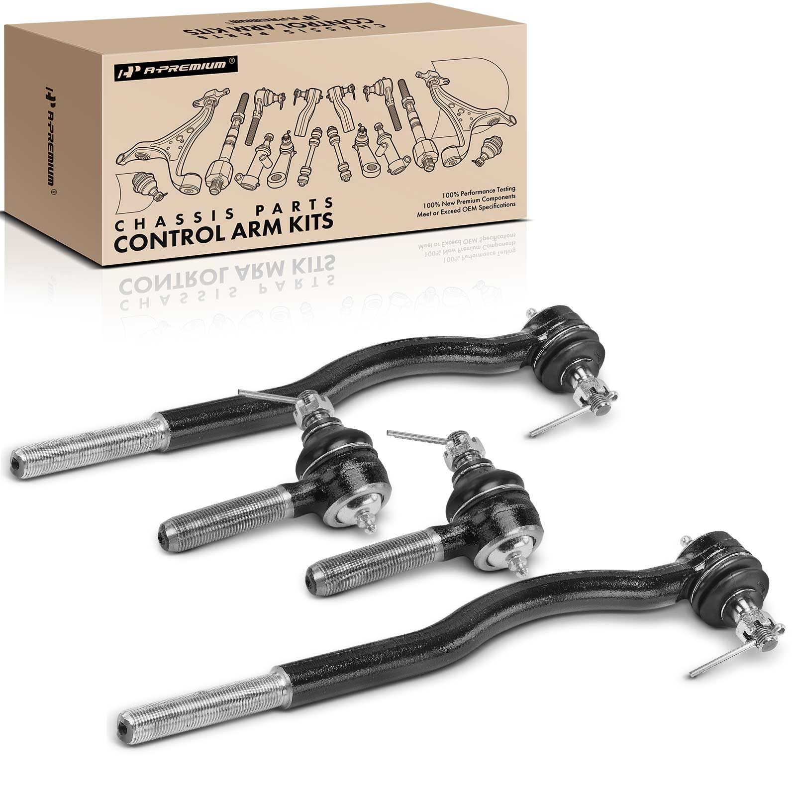 Amazon.com: A-Premium Set of 4, Front Inner & Outer Tie Rod End