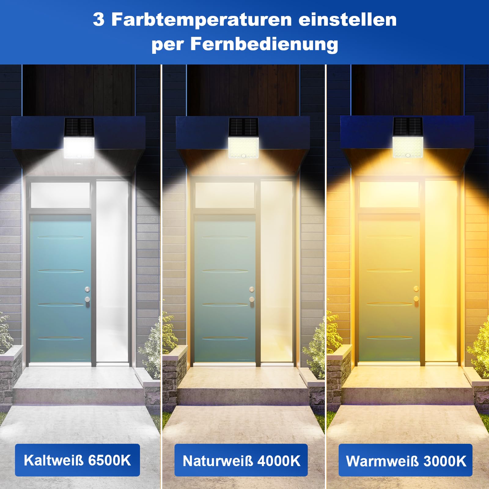 Realky Lámparas solares para exteriores con detector de movimiento - 2 unidades