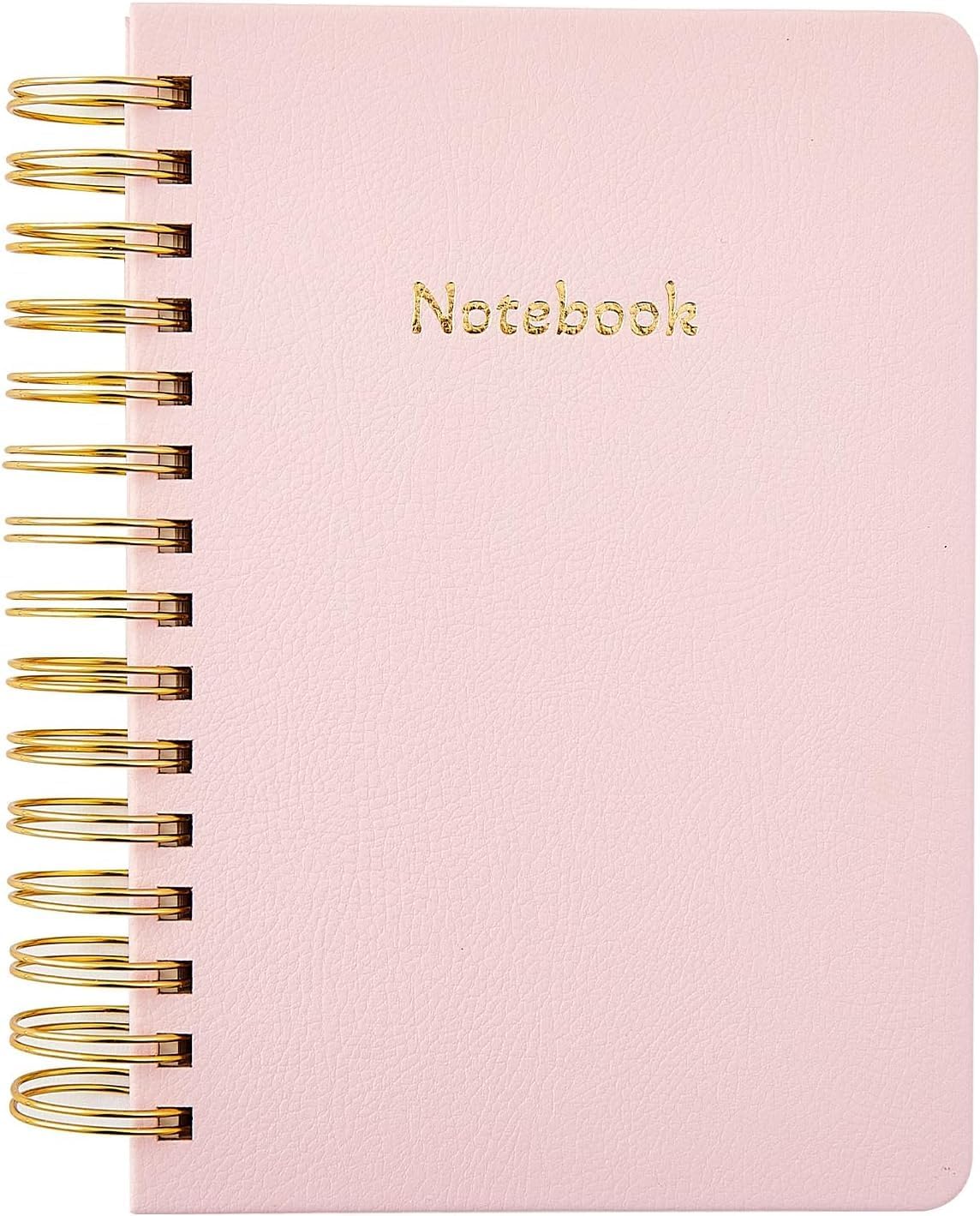 Lined Spiral Notebook College Ruled A5 Journal Book for Note Taking, 368 Pages Writing Journal for Office and Home School Supplies 5.8x8.2 inch - Pink