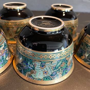 Amazon.co.jp: eclectique kai kai 象更紗 急須 湯飲み 5客 茶器