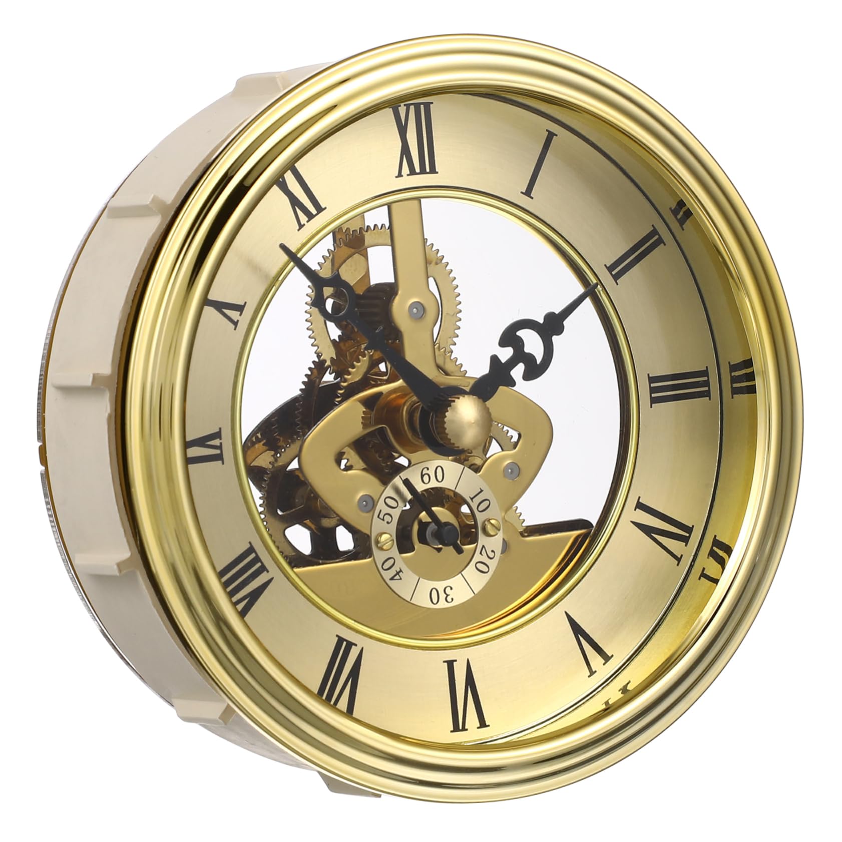 Horloge rétro pour salon vintage avec rouages décoratifs et style ancien