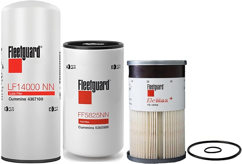Kit de filtros Fleetguard para Cummins LF14000NN FF5825NN FS19765 – 3 unidades