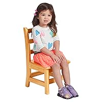 Vista 12 de Silla ECR4Kids montada con espalda escalonada de 3 peldaños, Natural, 2