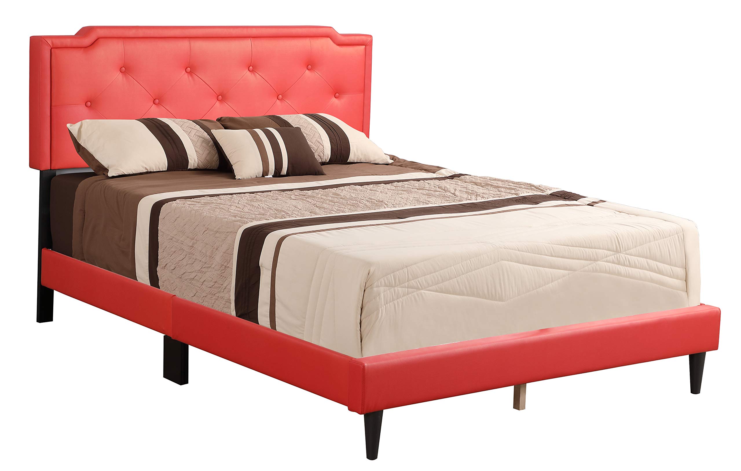 Glory FurnitureDEB beds, Queen, Red