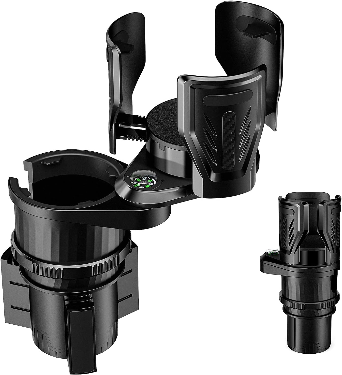 OUTXEDual Car Cup Holder Expander, Multifunction Drink Adapter Adjustable Expandable Cupholder for Seat Automotive Auto Truck RV, Compatible with Yeti, Hydroflask 20/24/30/32/40 Oz Water Bottles