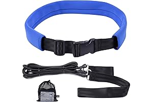 Wisdompro Swim Training Belt, Swim Bungee Cords Resistance Bands, Swim Tether Stationary Swimming