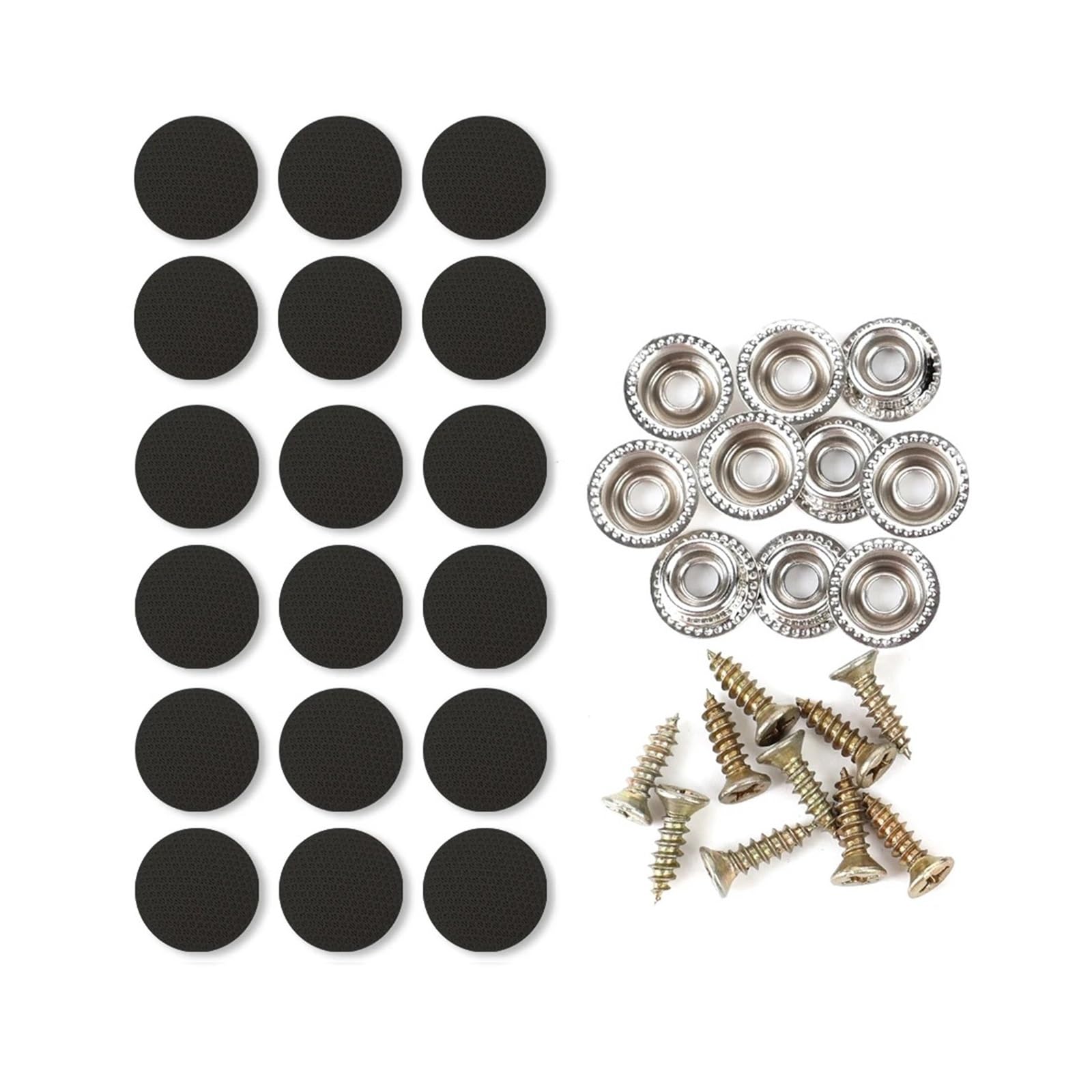 KXFVYNE Car Ceiling Buckles Fixing Clips Auto Interior Roof Screw Headliner Fabric Rivets Retainer Buckle Fastener(20pcs Black)