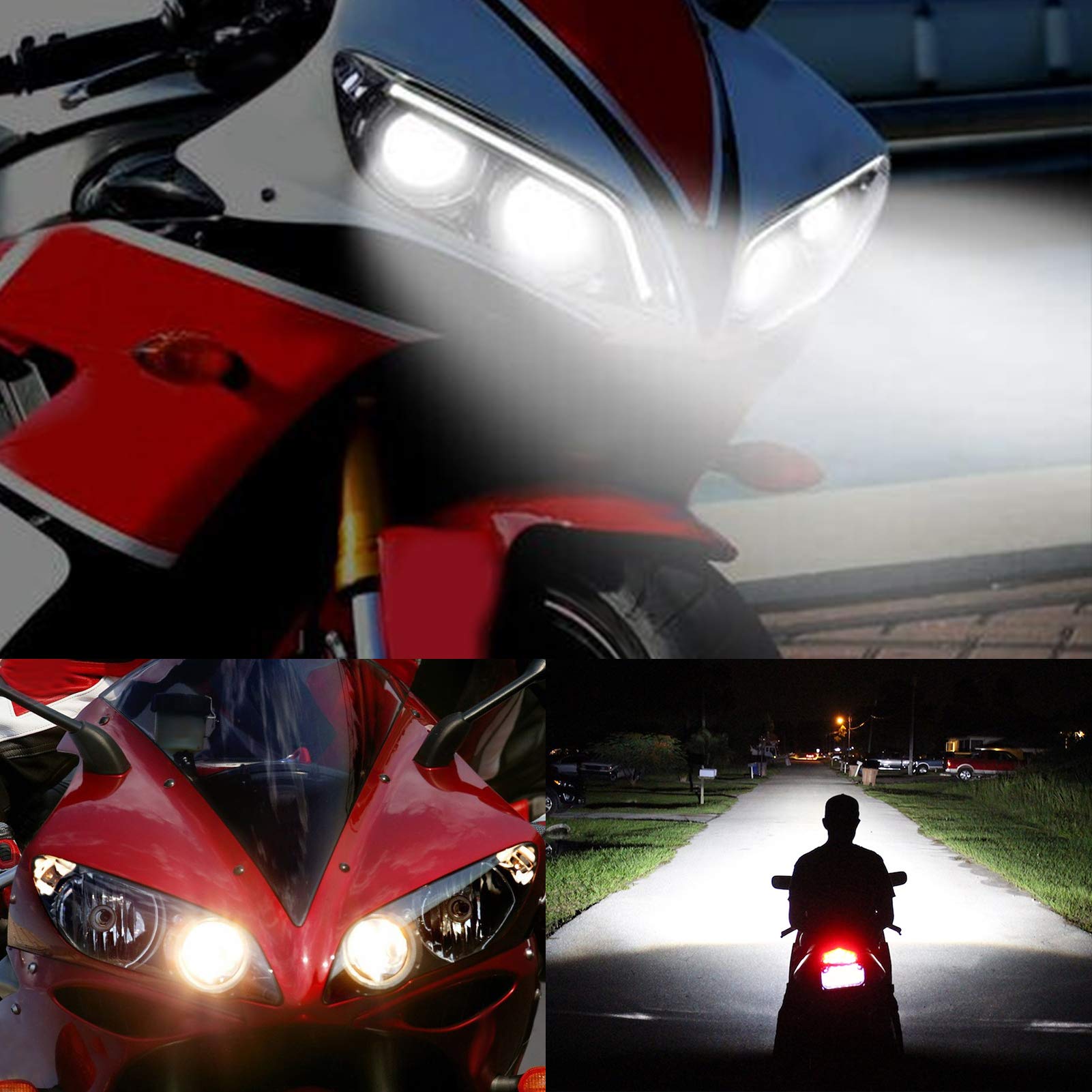 Motorrad-Scheinwerfer-Gehäuselinse, YZF 1000 R1 2004–2006 Links Rechts Ersatz, Schwarze, Transparente Scheinwerferabdeckung für Verbesserte Sicht