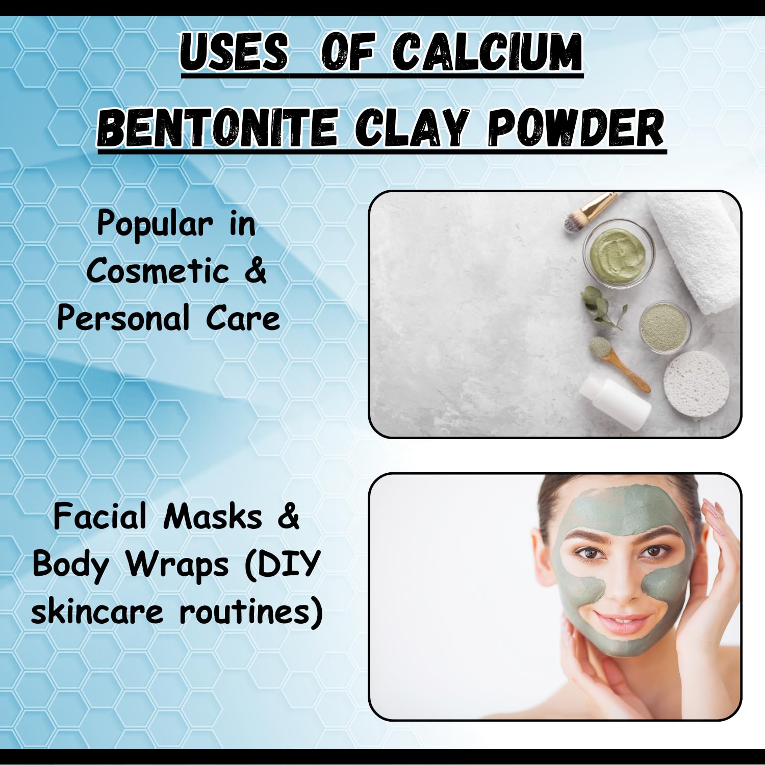 Calcium Bentonite Clay Powder 5lb by Essencea Pure Bulk Ingredients | Deep Pore Detox Face & Hair Mask | 100% Natural & Unrefined Indian Healing Clay | DIY Deodorants (80 Ounces) [Packaging May Vary]