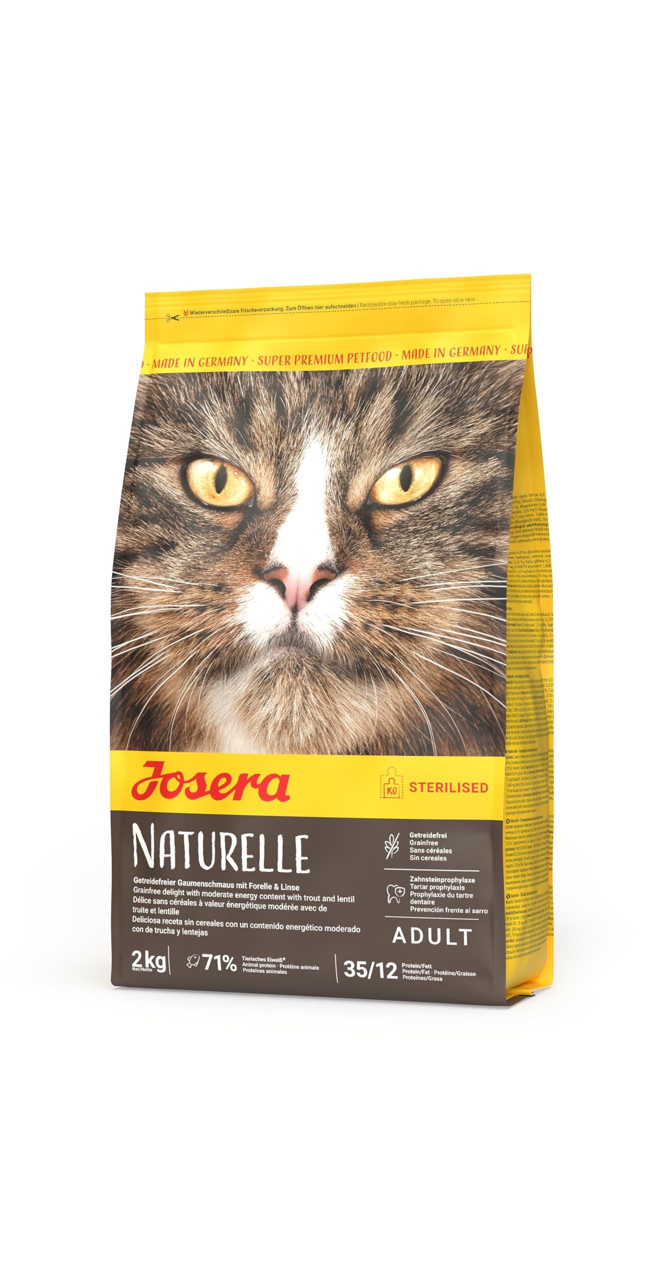 JOSERA Indoor Cat 2 Kg - Premium Trockenfutter Fr Sterilisierte & Indoor  Katzen | Getreidefrei Mit Geflgel