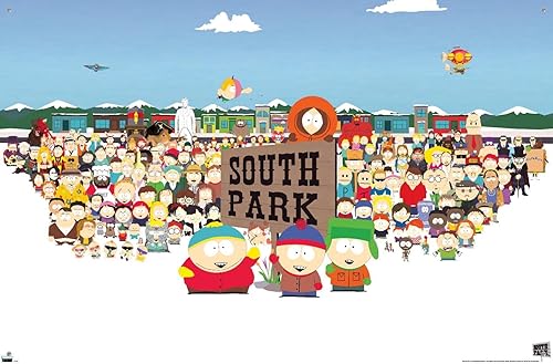 Miniatura 4 de Trends International South Park - Horizontal Key Art Wall Poster, 22.37" x 34.00", Premium Poster & Push Pin Bundle