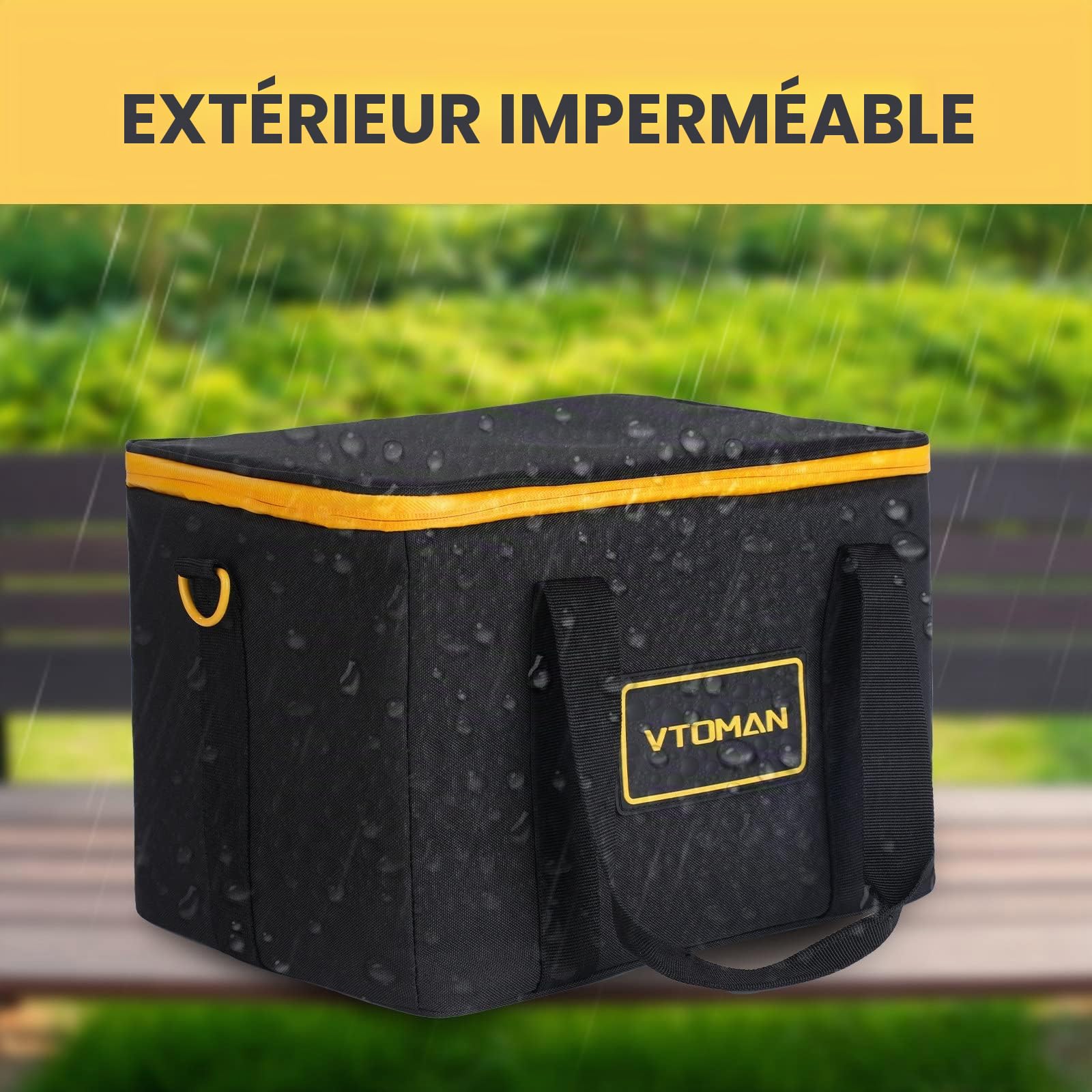VTOMAN Sac de transport pour station d'alimentation portable, noir (station d'alimentation portable non incluse)