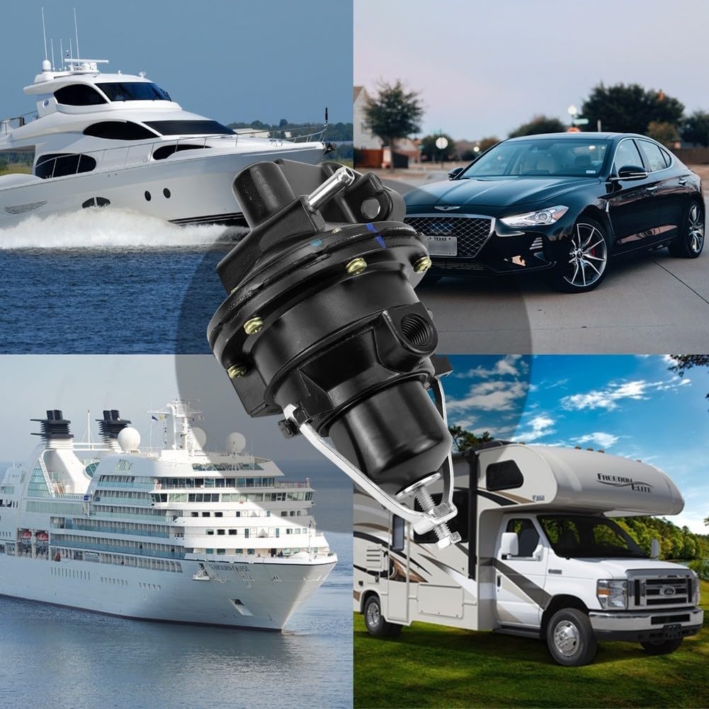 Bomba de combustible mecánica de ajuste directo para motores marinos Mercruiser OMC 2.5L 3.0L 3.7L que soportan una transferencia de combustible eficiente sin interrupciones