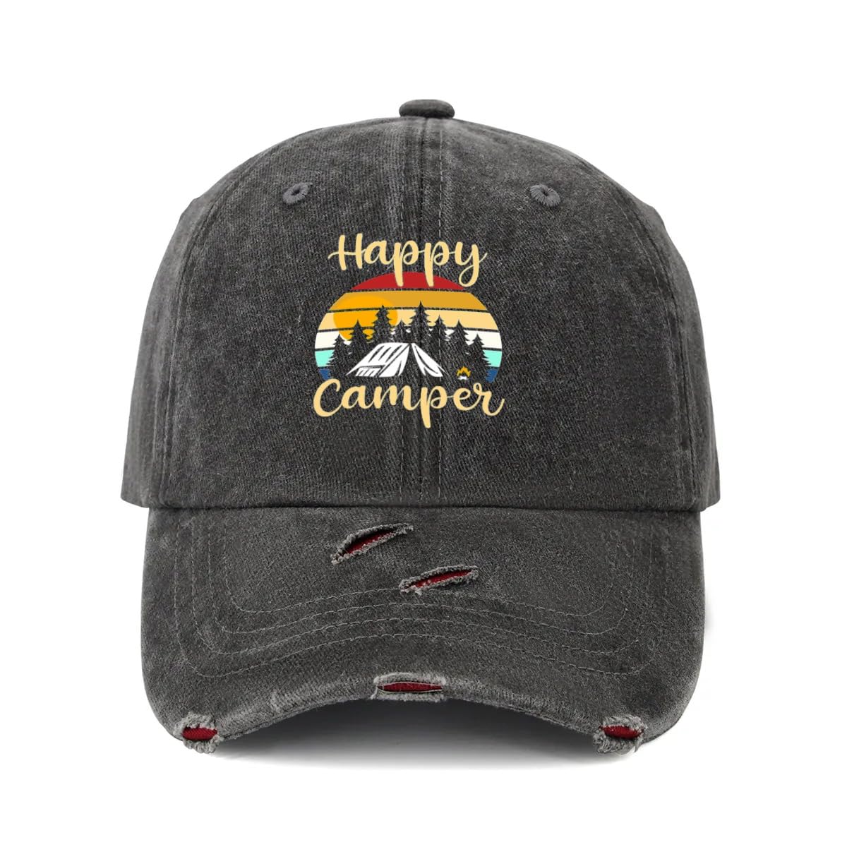 YidmbauHat Vintage Baseball Cap Funny Adjustable Dad-Hat Wash Cotton Denim Trucker Hats for Men Women