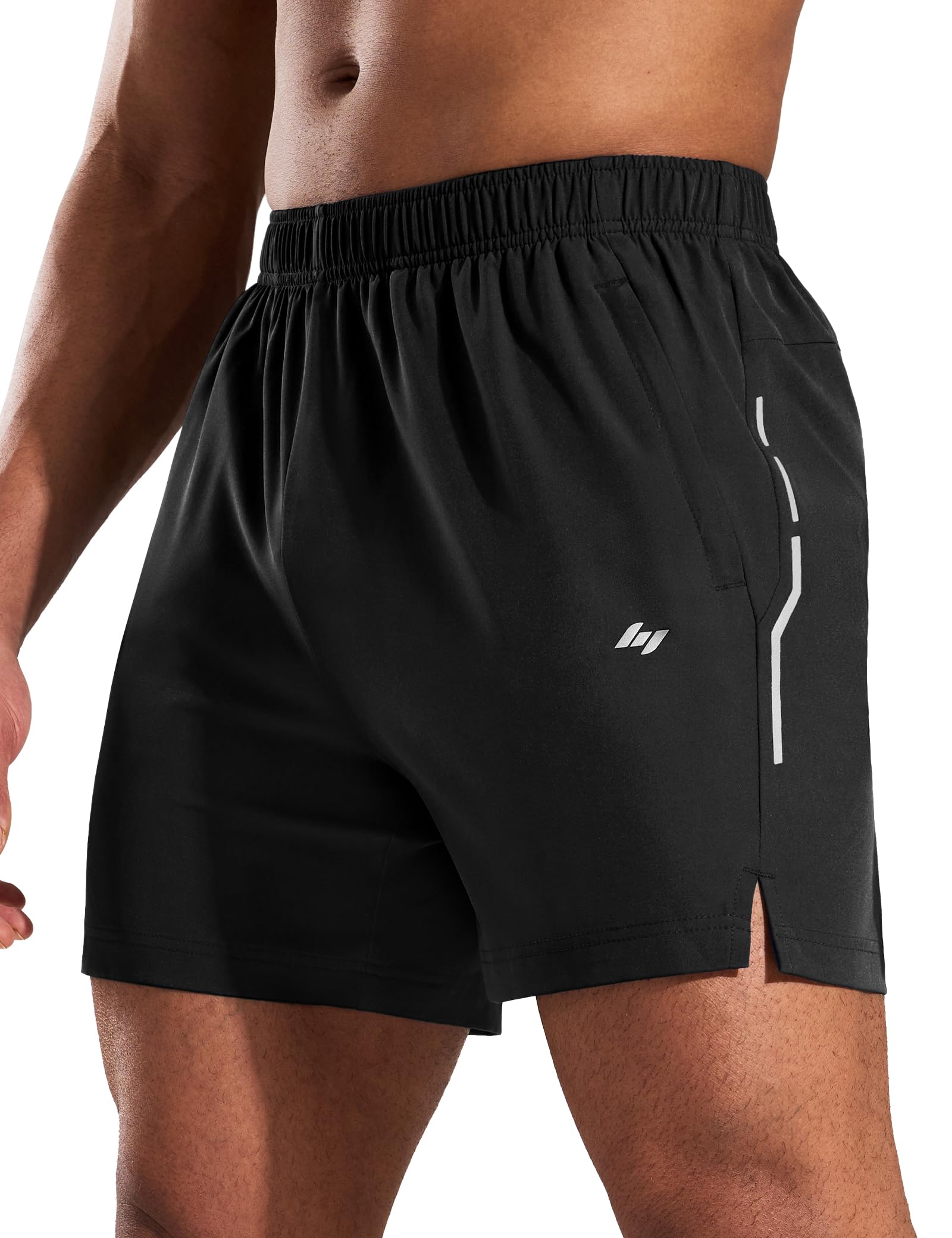 MIER Mens Athletic Running Shorts Quick Dry Lightweight Workout Training Shorts
| MIER 5 Inch Men's Quick Dry Running S 