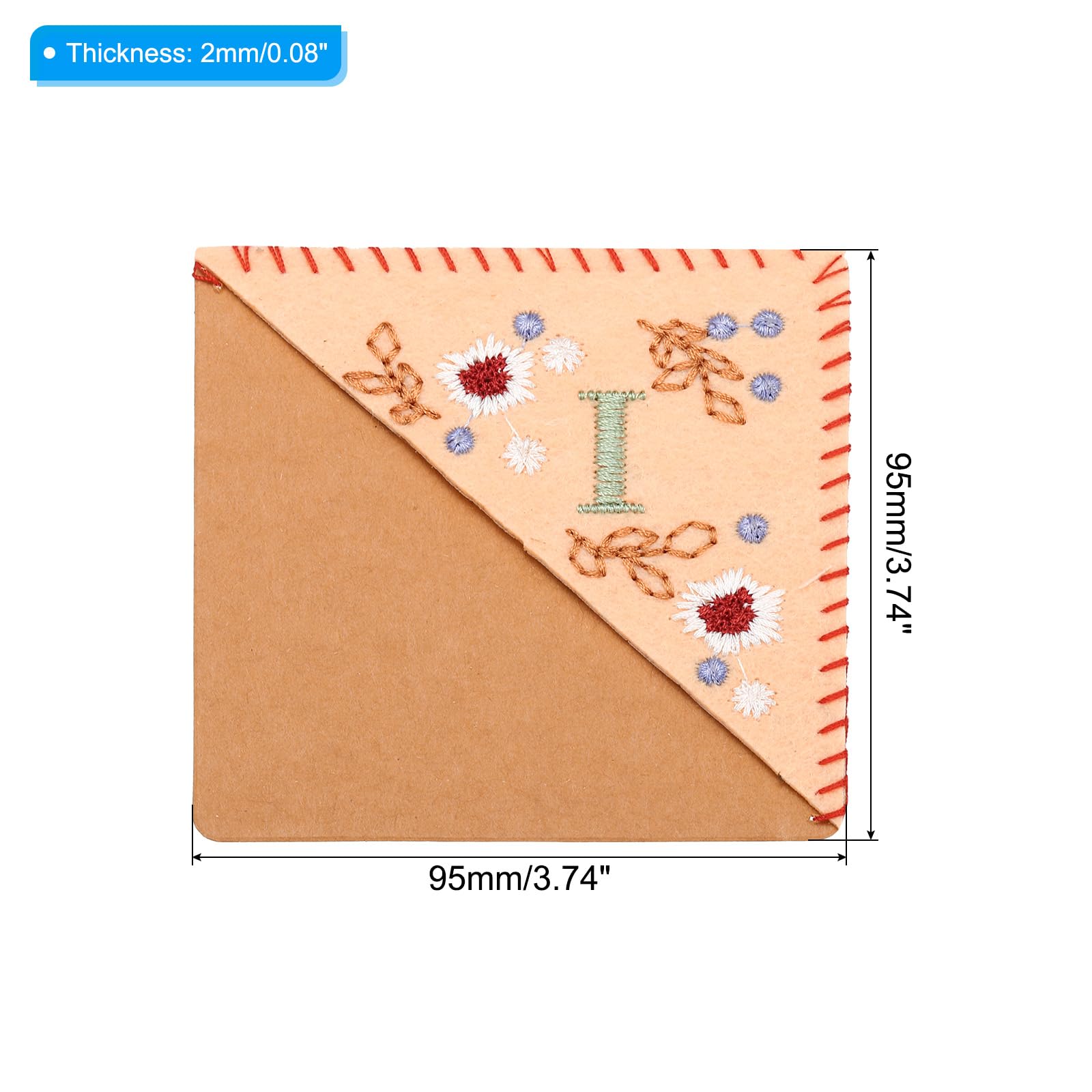 PATIKIL Personalized Embroidered Corner Bookmark - Image 2