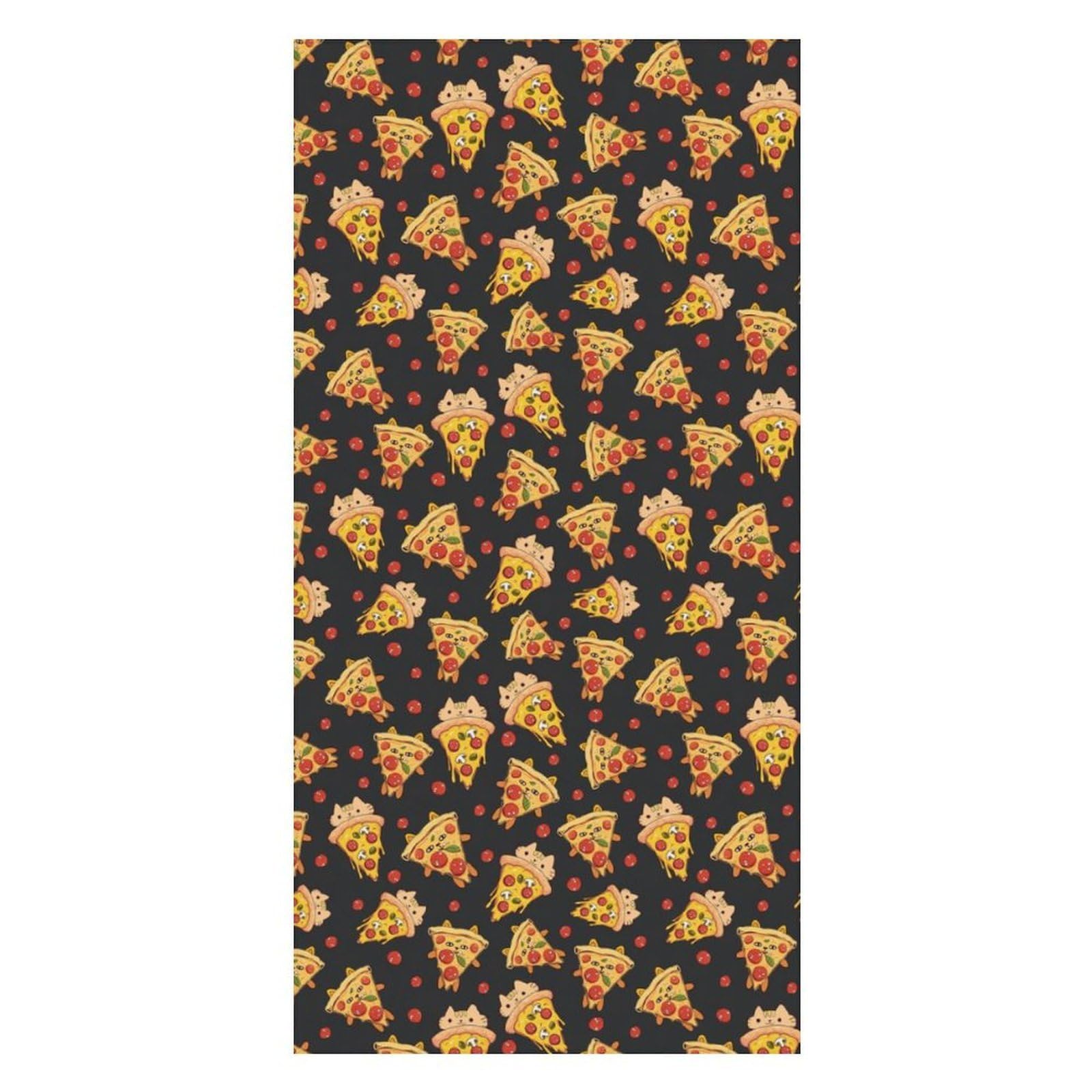 Anceky Beach Towel Quick-Dry Pizza Cat Bath Towels Beach Towel Large Absorbent Bath Towel for Home Gym Travel 31 X 63 in