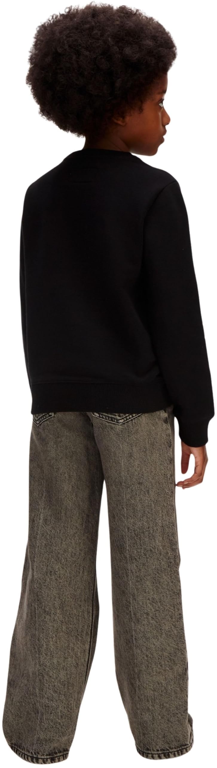 Calvin Klein Mini Badge Reg CN Lv1cksjb33 Altre Felpe Unisex - Bambini e Ragazzi