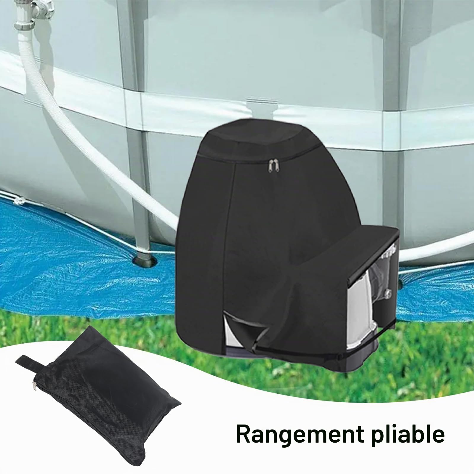 Système de filtration à sable pour pompe Intex Krystal Clear - Housse étanche pour pompe à filtre à sable piscine (65 x 48 x 70 cm)