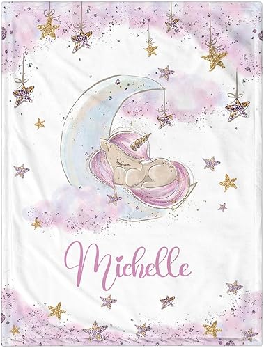 Manta de bebé personalizada para niñas, manta de bebé personalizada con nombre, suave y acogedora manta personalizada con nombre para niños, manta