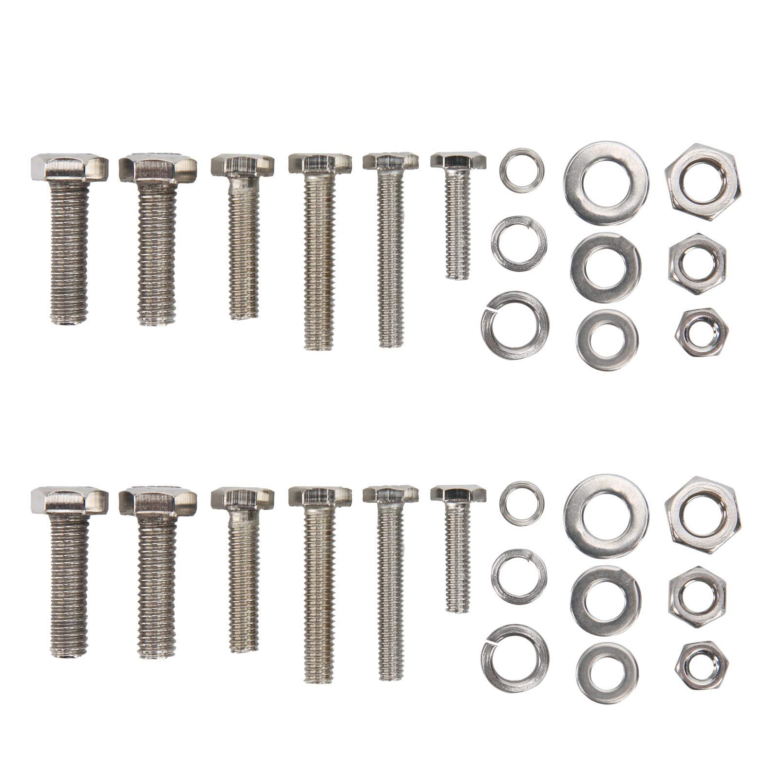 Sechskantmuttern und Bolzen Sortiment Kit, 475pcs M4-6 16-25 mm 304 Edelstahl Sechskantschrauben Muttern Dichtung für Maschinenindustrie in Home Office-Ausrüstung und Schiffsbaugru