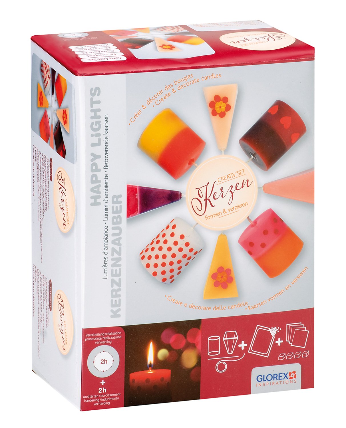 Glorex 6 8650 102 - Set Creativo per Modellare e Decorare Le Candele, Set Completo per Modellare Le Candele, Ottima Idea Regalo Creativa