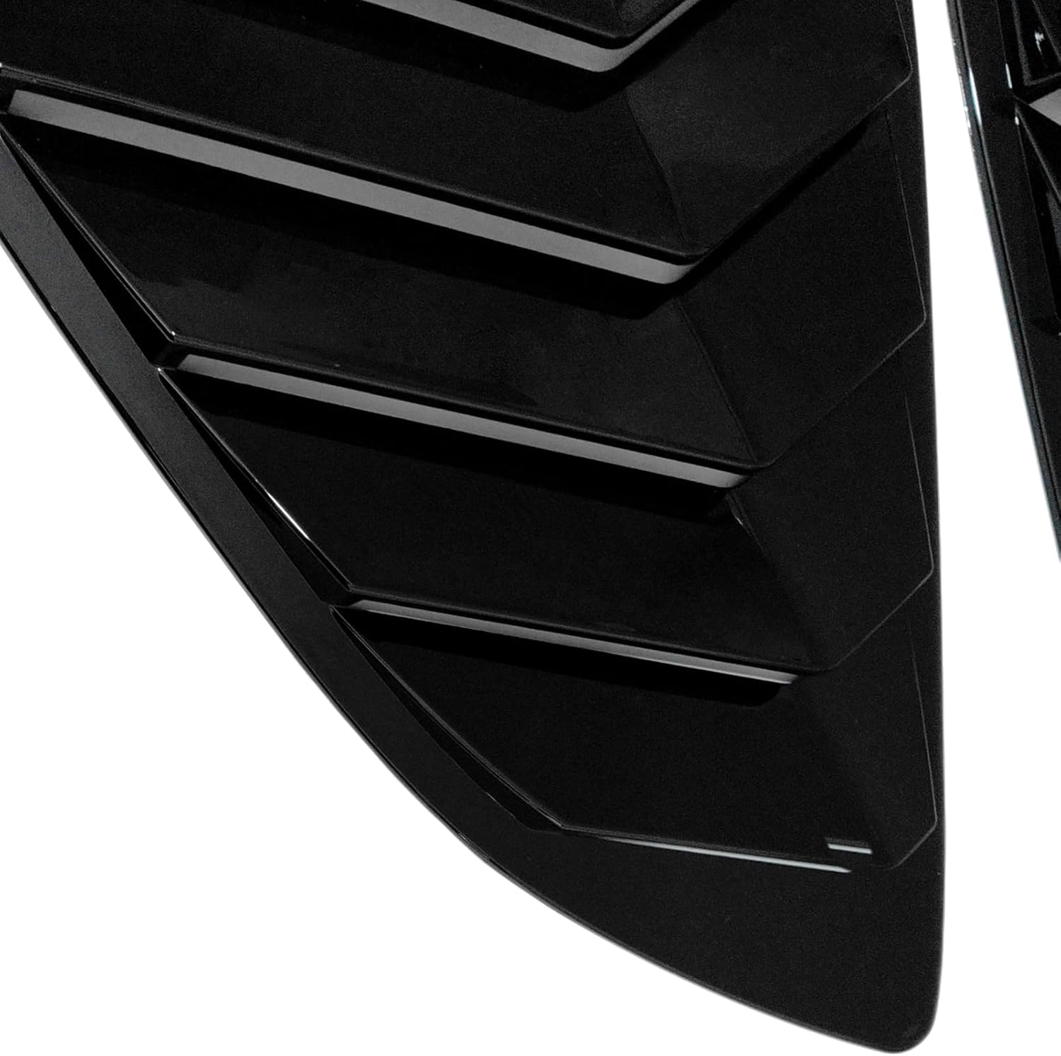 YOUNGERCAR Rear Window Louvers Fit for Honda CRV CR-V 2017-2022 ABS Gloss Black Side Window Louver Vent Cover Air Vent Scoop Shades Cover Blinds Trim