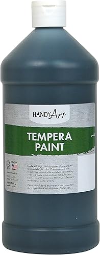 Vista 4 de Handy Art Pintura al temple de 16 onzas, oro metálico, 231-162 Negro