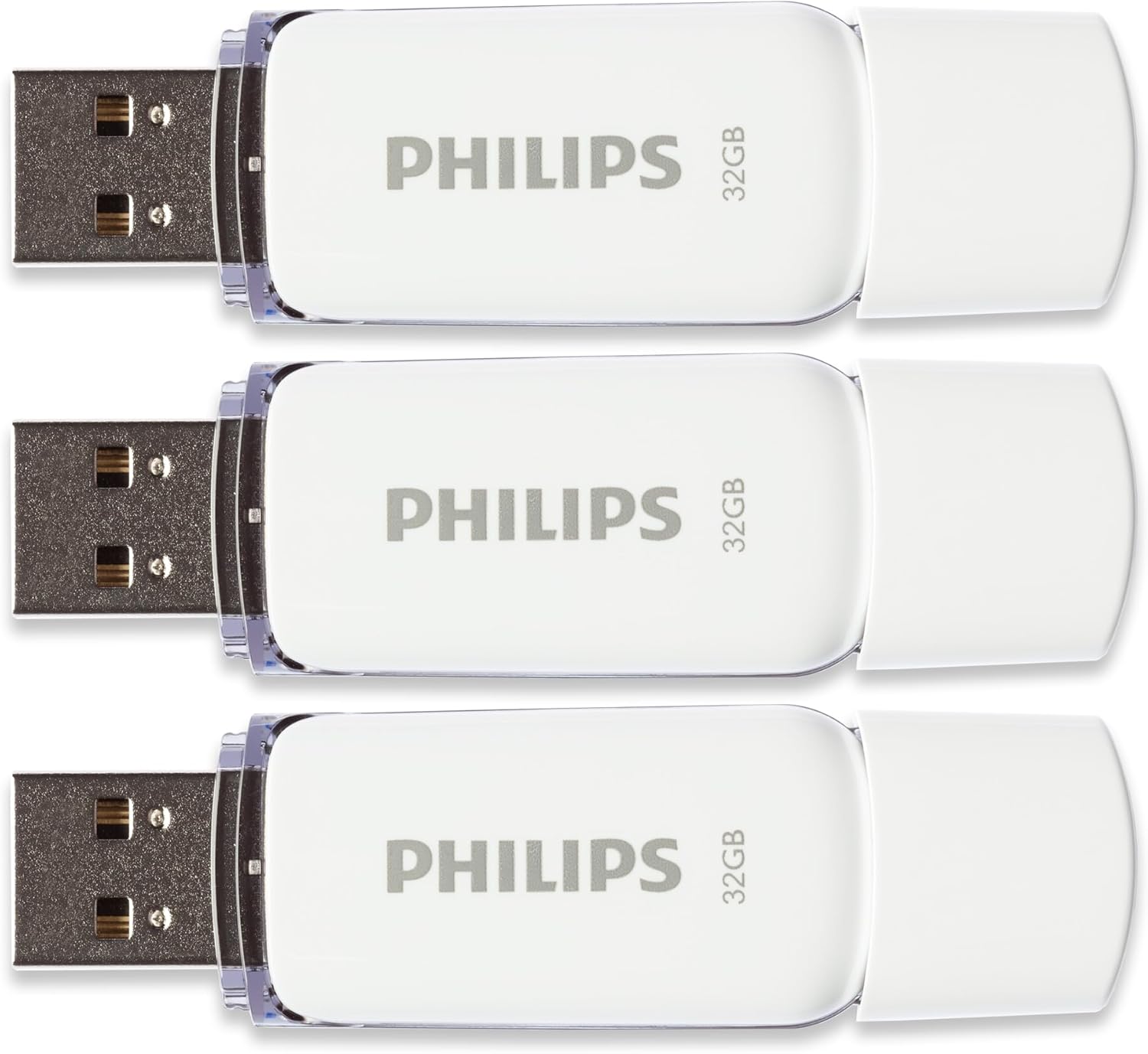 Pen Drive 32gb USB 2.0  Snow Edition Grey FM32FD70E/00 chiavetta flash drive (32 GB) confezione da 3 pezzi - Chiavetta USB - Immagine 3