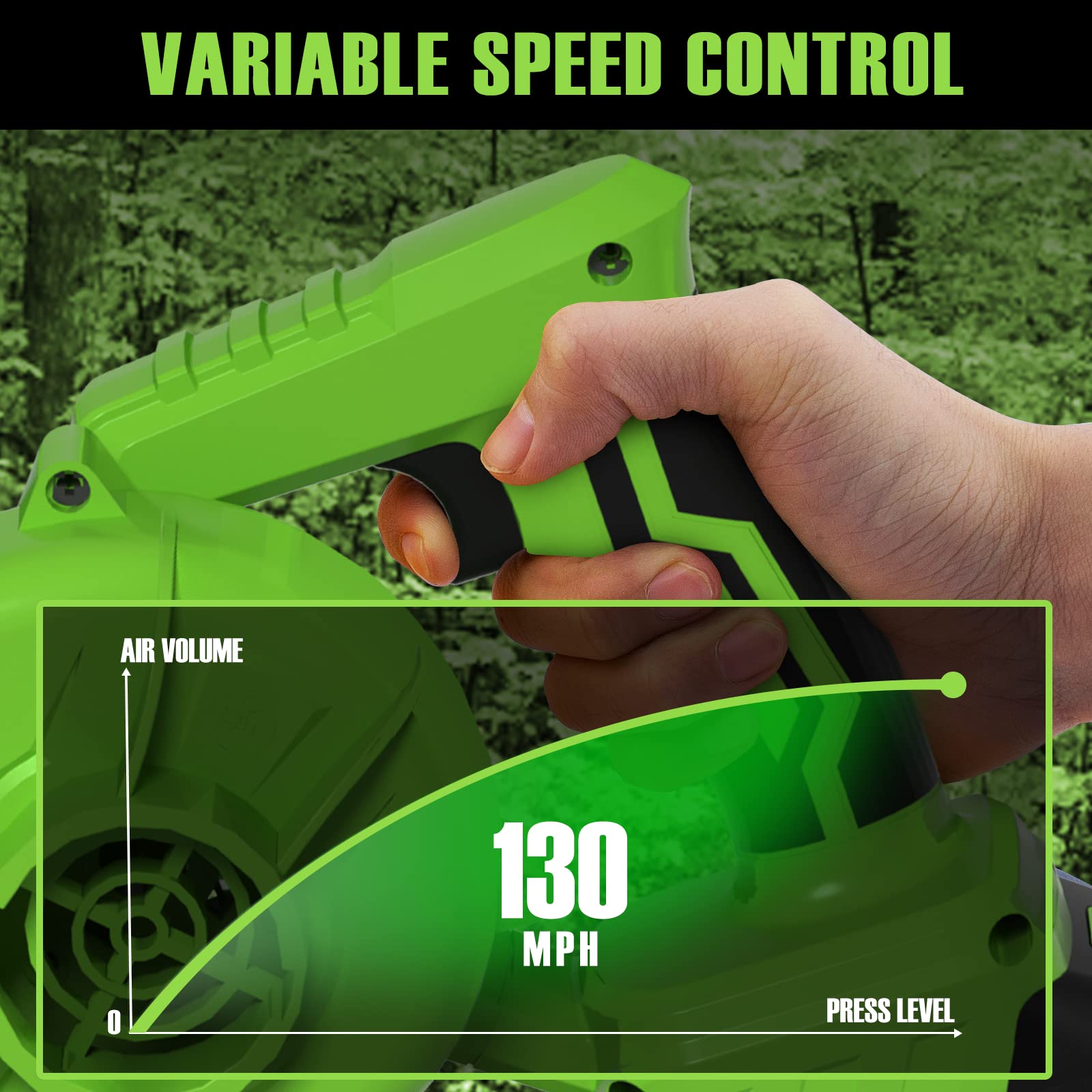 Alloyman Leaf Blower, 20V Cordless Leaf Blower, with 2 X 4.0Ah Battery & Charger, 2-in-1 Electric Leaf Blower & Vacuum for Yard Cleaning/Snow Blowing.