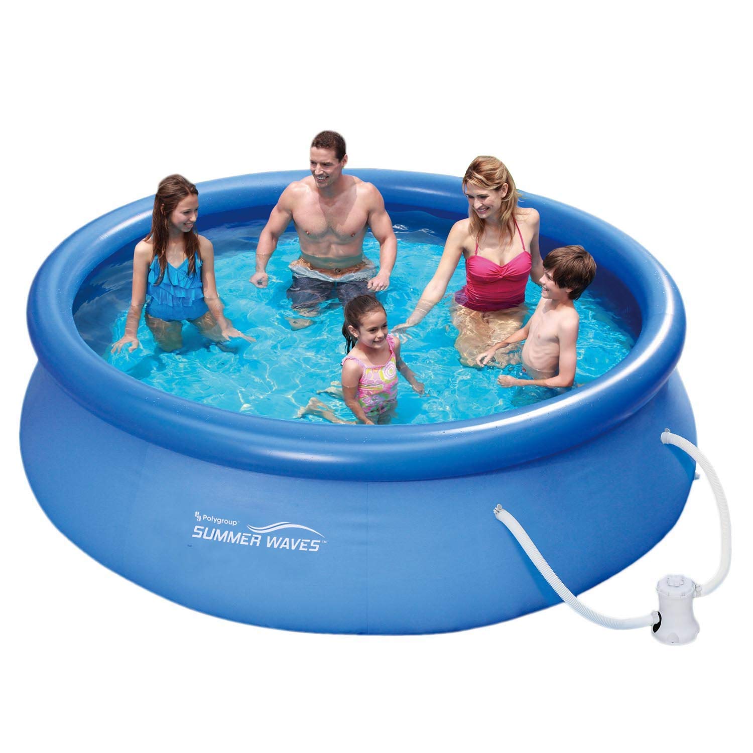 Ehlis Piscina Hinchable Circular - 305x76 cm - con depuradora - 3.982 litros