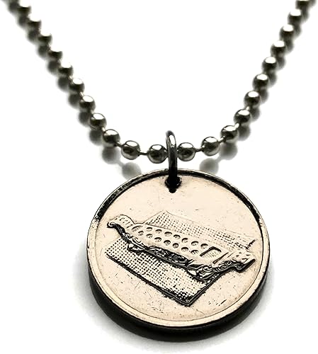 2001 Malaysia 10 Sen coin pendant Malay Congkak game board mancala Hibiscus flower Kuala Lumpur Kajang Seberang Perai Subang Jaya Klang Johor Bahru