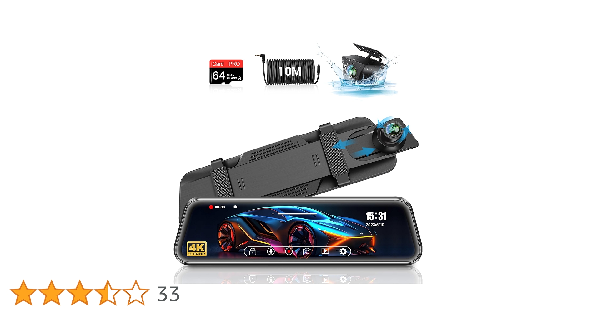 【新品未開封】ドライブレコーダー バックモニター スマホ連携 417-gCJ7v6L.jpg