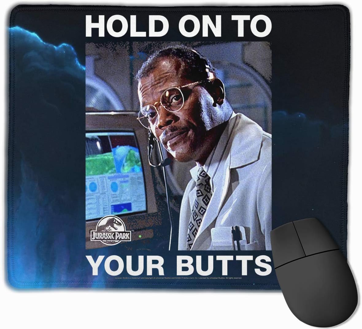 Jurassic Park Samuel L Jackson Gaming Mauspad Rutschfestes Rechteck Mauspad Amazon De Computer Accessories