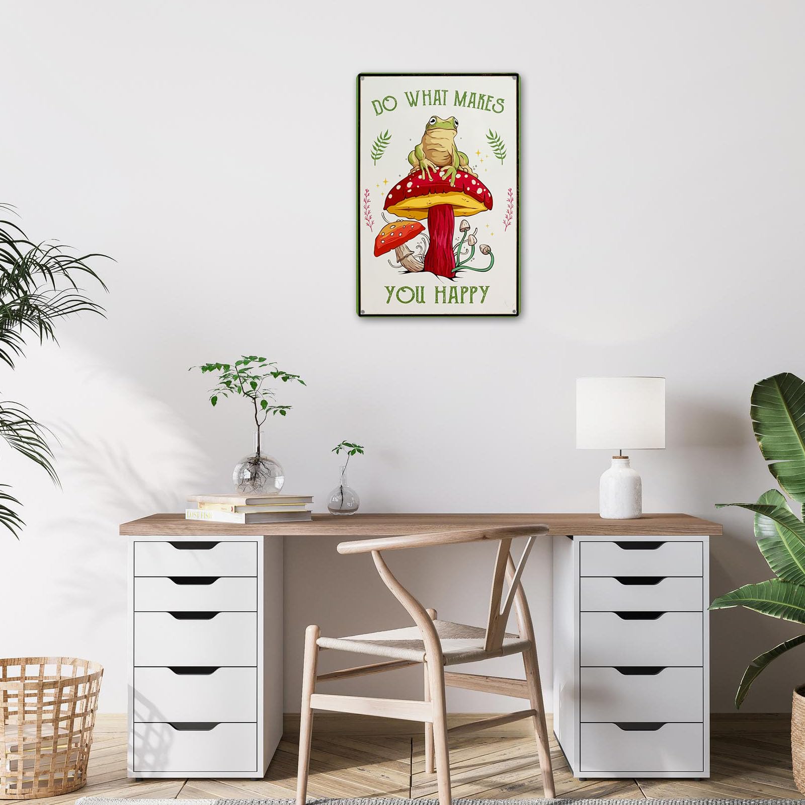 Handbeschilderde Kleurrijke Paddenstoelen Voor De Kinderkamer Muurschildering Decoratieve Poster Woonkamer Slaapkamer Gang Modern Muur Decor 400(W) X280(H) Cm