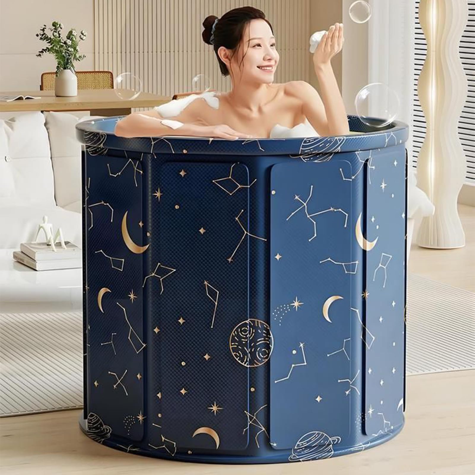 Tragbare Badewanne Für Erwachsene Antirutsch PVC Leichte Kältebadewanne | Eisbadewanne Für Badezimmer Für Badezimmer Garten Fitnessstudio Camping Reisen Männer Frauen Jugendliche