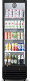 BODEGACOOLER Commercial Bar Refrigerator Glass Door,12.5 cu.ft Large Drink Fridge for Home Bar Office Beverage Refrigerator,Display Bar Cooler Fridge,Adjustable Shelves,Hold Beer,Soda Drinks,Wine