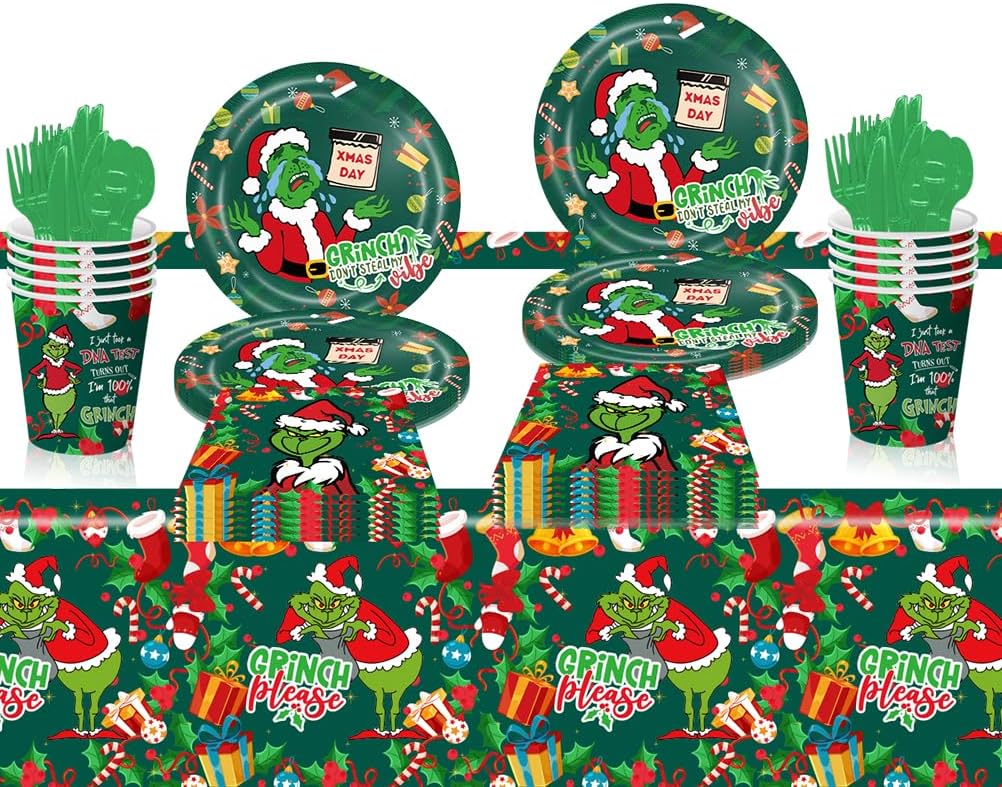 Christmas Party Tableware Birthday Decoration Party Accessories