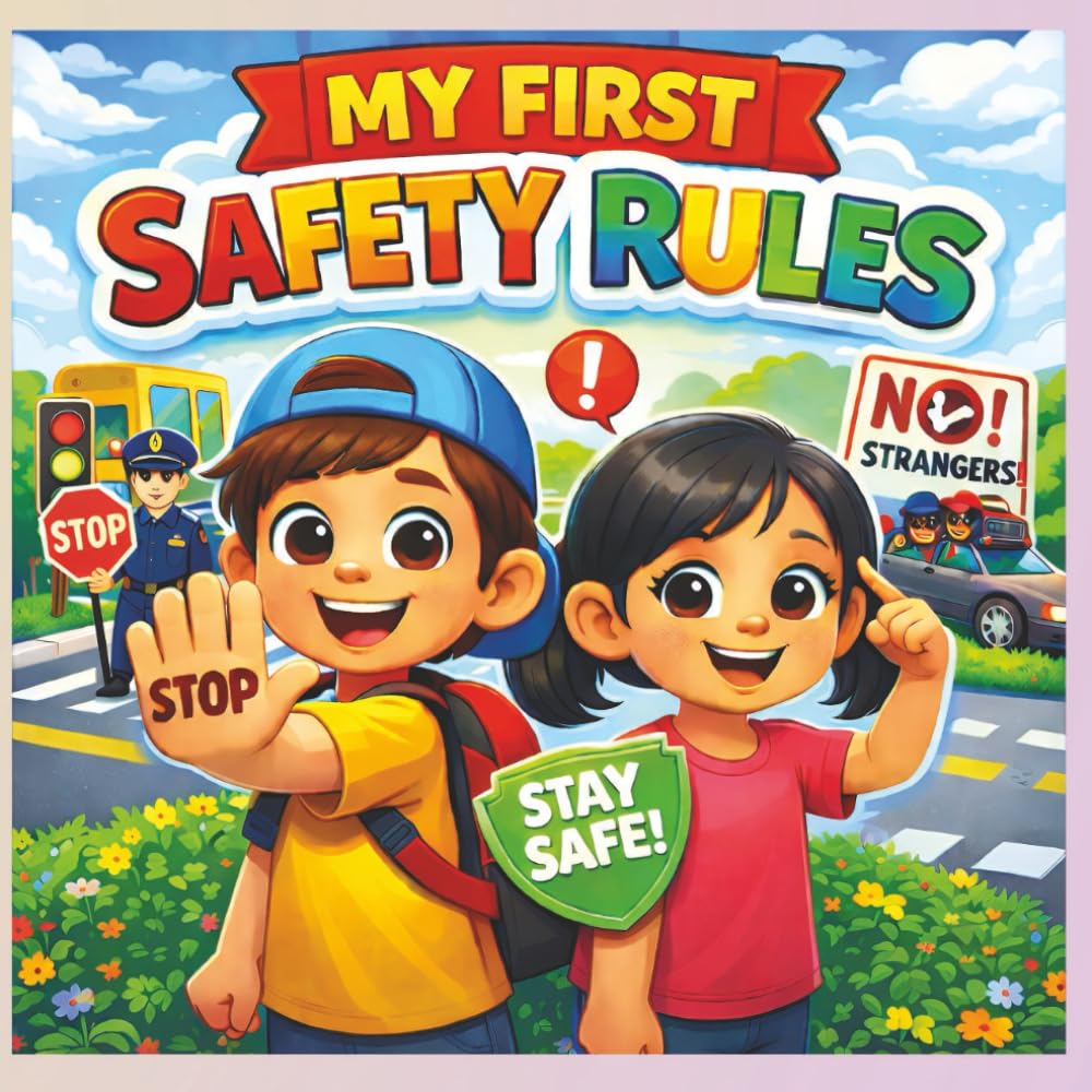 My First Safety Rules: 24 Important Safety Habits for Children | Road Safety, Stranger Safety, Home Safety & Daily Good Habits