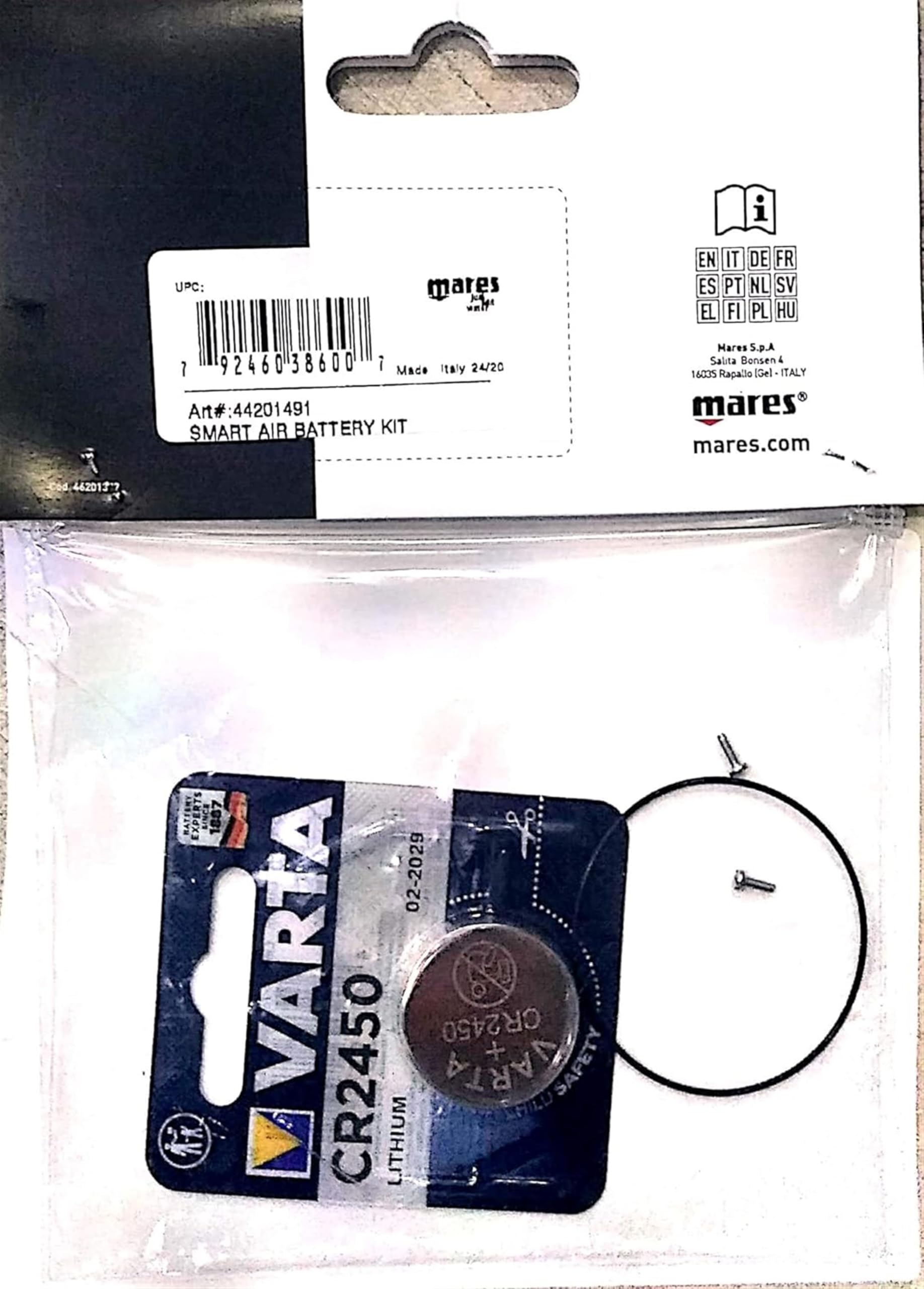 Mares Original Ersatzset Smart Air Battery für Tauchcomputer (nur für Smart Air)