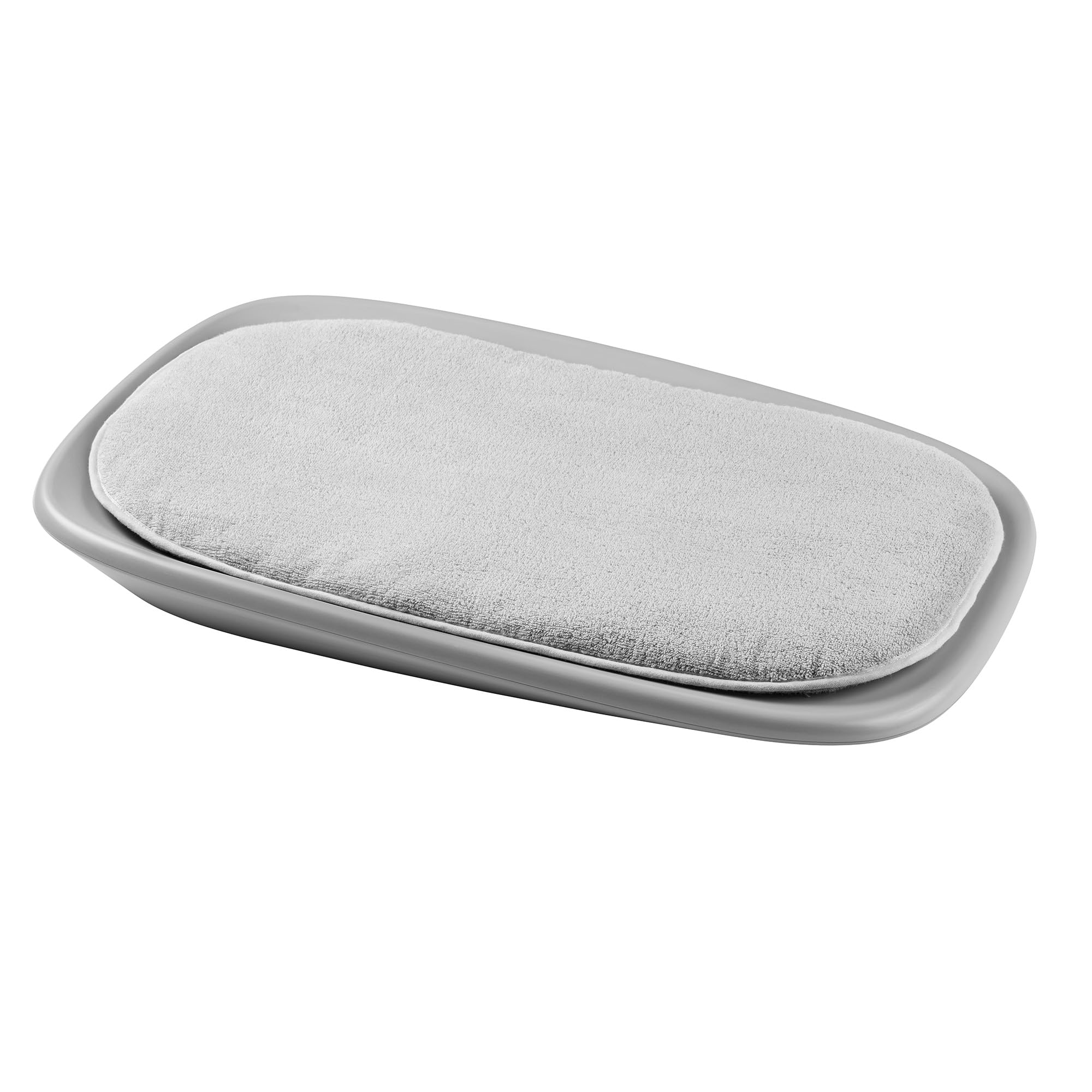 Nattou Cuscino Riduttore per Fasciatoio "Softy", Circa 62 cm, Cotone/Poliestere, Care, Grigio