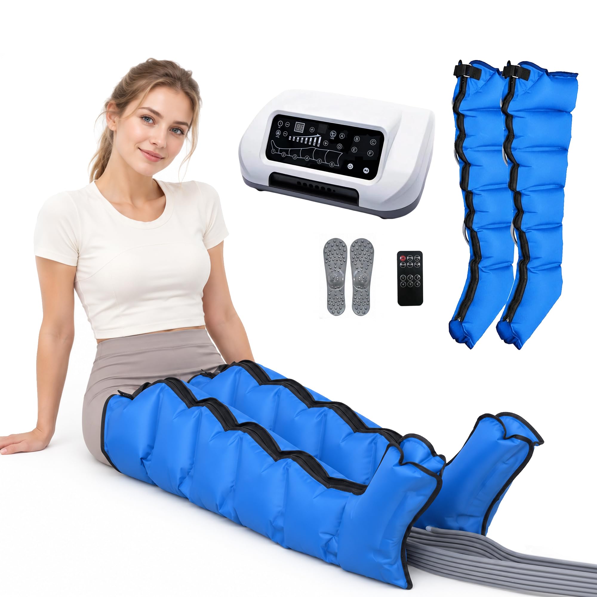 Pressoterapia Professionale per Casa con 6 Camere Disattivabili, 6 Modalità