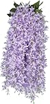 RECUTMS 4 Pcs Artificial Hanging Eucalyptus Greenery Plants 33Inch Fake Wall Swags Plant Faux Leaves Ivy UV Resistant Pothos Indoor Outdoor Home Garden Wedding Jungle Party Patio Spring Decor