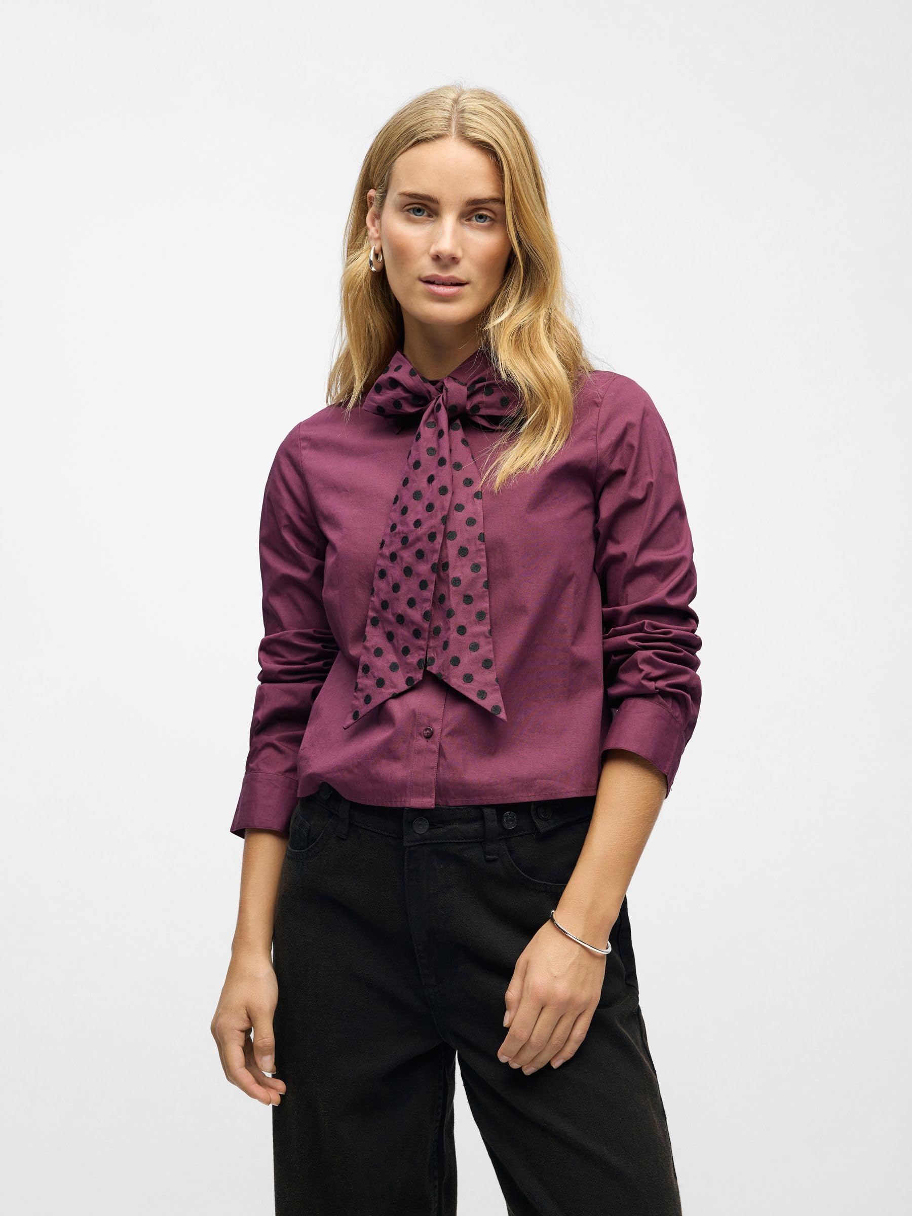 Object Object Female Hemd Bohèmeschleifen Object Camicia Femminile con Fiocchi Bohémien Donna (Pacco da 1)
