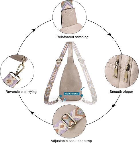 Miniatura 5 de Bolsos cruzados para mujer, bolsa cruzada para mujer, mochila cruzada para mujer, mochila cruzada de cuero