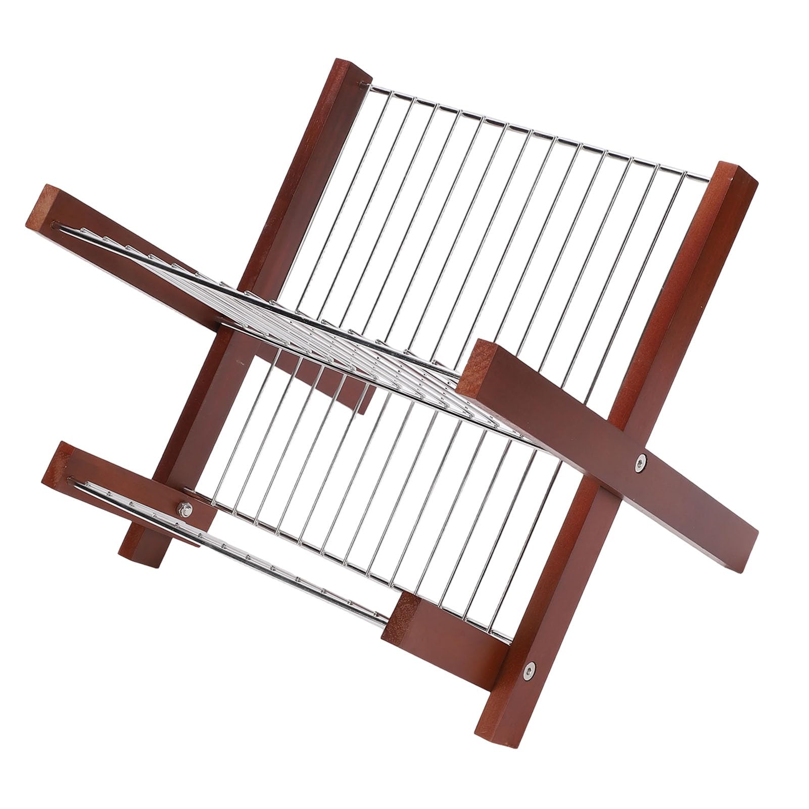 SIXRUN Escurridor de Platos para Encimera de Cocina, Escurridor de Platos de Acero Inoxidable sobre el Fregadero de 2 Niveles Que Ahorra Espacio para Tazones, y Palillos